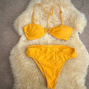 Cult Gaia orange bikini, L